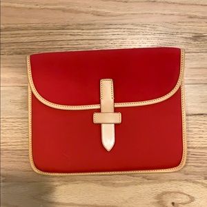 Vintage Dooney & Bourke cherry red clutch